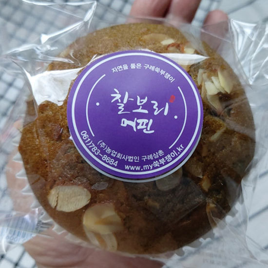 쑥부쟁이 찰보리 머핀