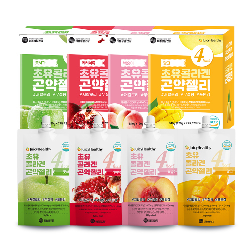 초유 콜라겐 곤약젤리 7입 (석류/망고/복숭아/풋사과)