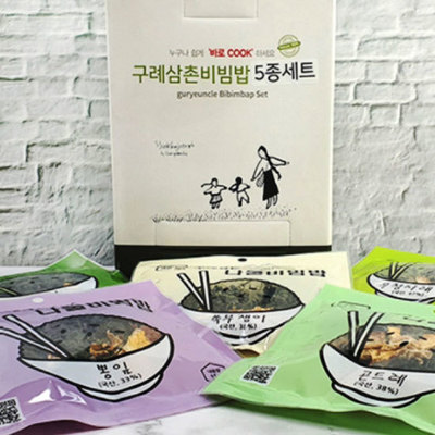 [구례삼촌]나물비빔밥 5종세트/각2봉