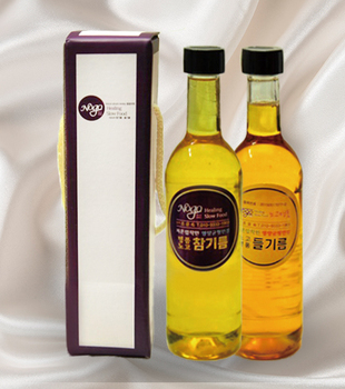 저온압착 참기름•들기름 세트 375ml